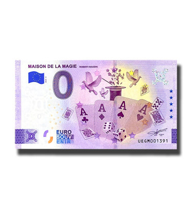 0 Euro Souvenir Banknote Maison De La Magie France UEGM 2023-2