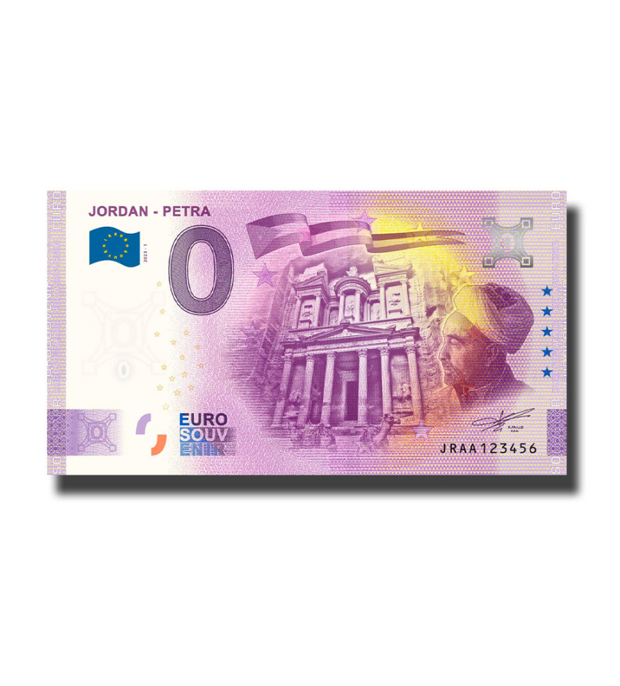 0 Euro Souvenir Banknote Jordan - Petra Jordan JRAA 2023-1
