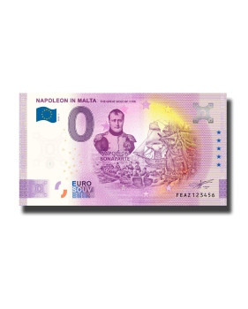 0 Euro Souvenir Banknote Napoleon In Malta FEAZ 2023-1