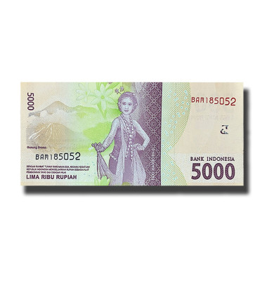 2016 Indonesia 5000 Rupiah Banknote Dr. K.H. Idham Chalid Uncirculated