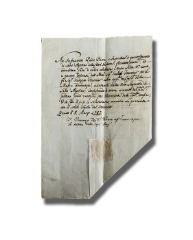 1787 Convento Di Sant Agostino Valletta, Declaration by Padre Priore