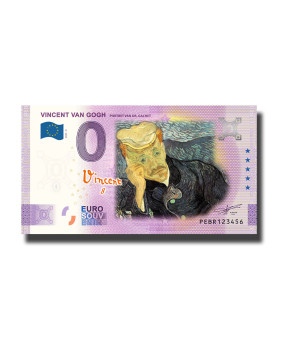 0 Euro Souvenir Banknote Vincent Van Gogh Colour Netherlands PEBR 2023-8