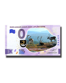 0 Euro Souvenir Banknote Inari-Aanaar-Aanar-Anar Lapland-Sapmi Colour Finland LEBA 2023-1