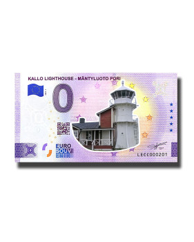 0 Euro Souvenir Banknote Kallo Lighthouse - Mantyluoto Pori Colour Finland LECC 2023-1