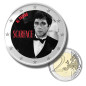 2 Euro Coloured Coin Scarface - Al Pacino