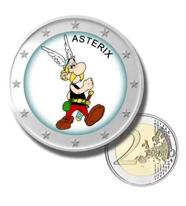 2 Euro Coloured Coin Asterix and Obelix - Asterix
