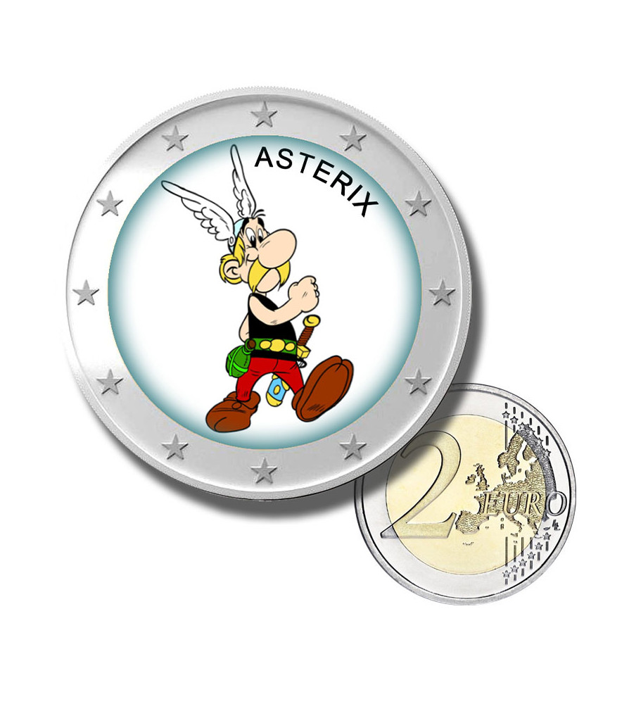 2 Euro Coloured Coin Asterix and Obelix - Asterix