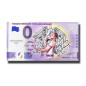Anniversary 0 Euro Souvenir Banknote Freddie Mercury 75th Anniversary Colour Switzerland FMCH 2021-1