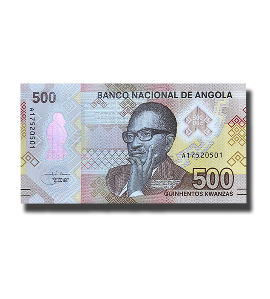 2020 Angola 500 Kwanzas Polymer Banknote Uncirculated