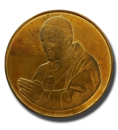 1982 UK Pope John Paul II Visit to London Medal Bronze