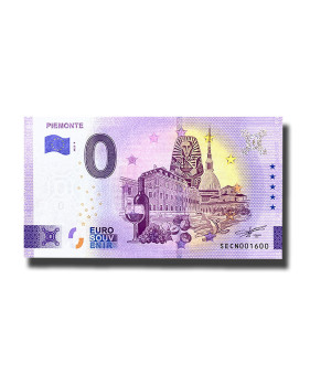 0 Euro Souvenir Banknote Piemonte Italy SECN 2023-9