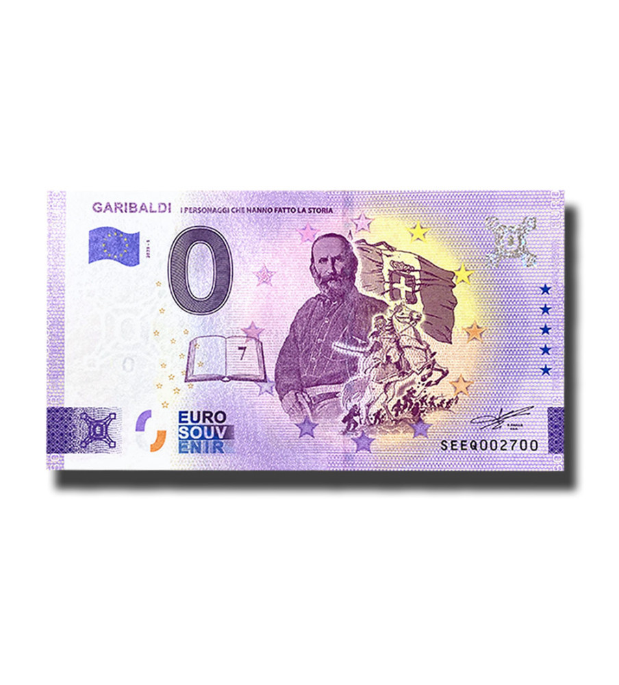 0 Euro Souvenir Banknote Garibaldi Italy SEEQ 2023-1