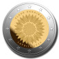 2023 Latvia Ukrainian Sunflower - Glory to Ukraine 2 Euro Coin