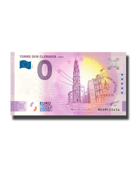 0 Euro Souvenir Banknote Torre Dos Clerigos - Porto Portugal MEDM 2023-3