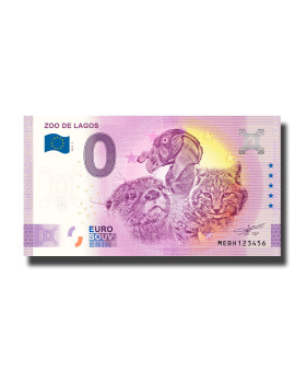 0 Euro Souvenir Banknote Zoo De Lagos Portugal MEBH 2023-3