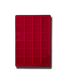 Red Coin Trays 6x4 40mm Coin Size