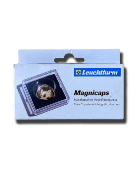 20mm Leuchtturm Magnicaps Coin Capsule with Magnification Lens