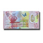 2016 San Tome 10 Dobras Polymer Banknote Uncirculated