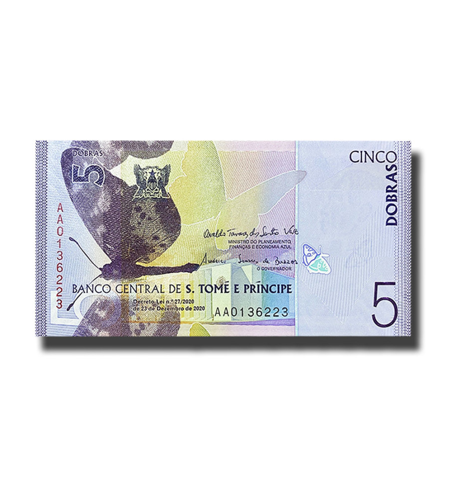 2020 San Tome 5 Dobras Banknote Uncirculated