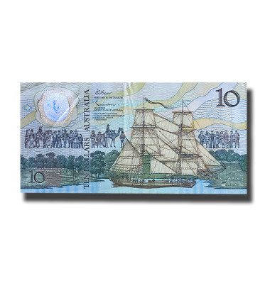 1988 Australia 10 Dollars Polymer Banknote Commemorative, P-49b EF