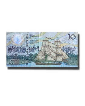 1988 Australia 10 Dollars Polymer Banknote Commemorative, P-49b EF