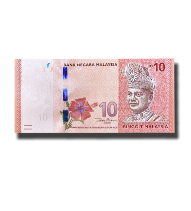 2011 Malaysia 10 Ringgit Banknote Colonel Seri Paduka Uncirculated