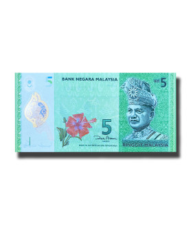 2011 Malaysia 5 Ringgit Polymer Banknote Colonel Seri Paduka Uncirculated