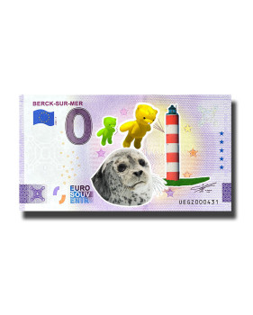 0 Euro Souvenir Banknote Berck-Sur-Mer Colour France UEGZ 2023-4