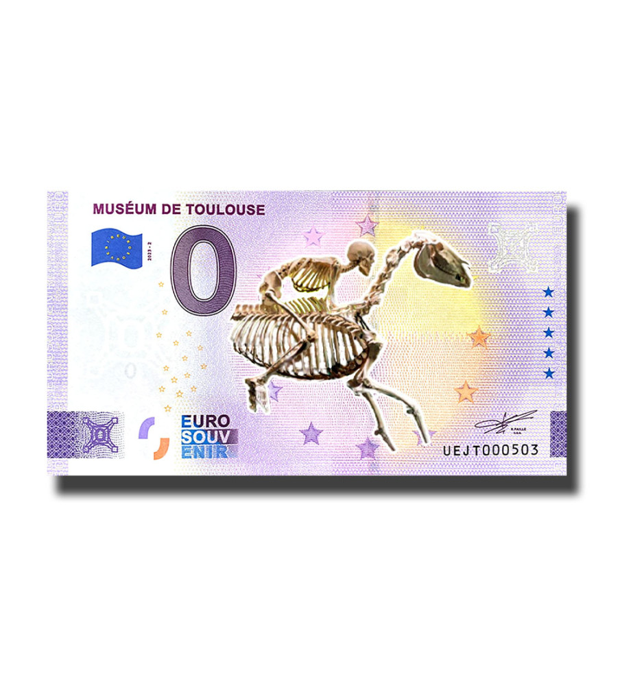 0 Euro Souvenir Banknote Museum De Toulouse Colour France UEJT 2023-2