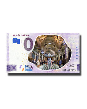 0 Euro Souvenir Banknote Musee Grevin Colour France UEML 2023-2