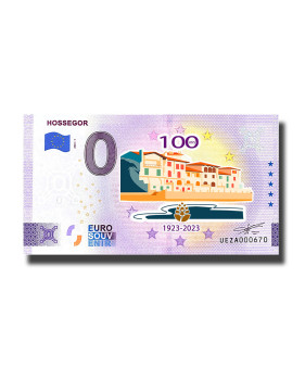 0 Euro Souvenir Banknote Hossegor Colour France UEZA 2023-1