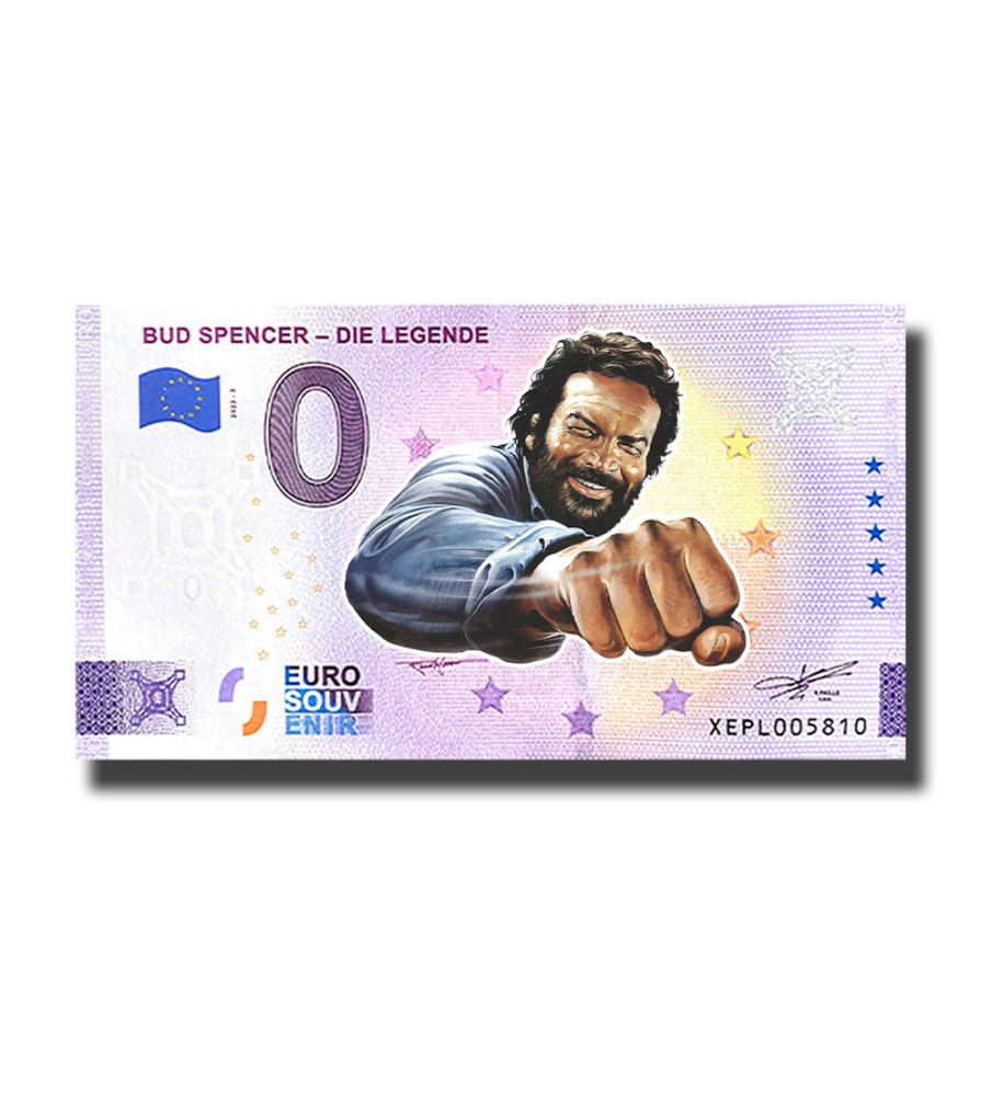 0 Euro Souvenir Banknote Bud Spencer - Die Legende Colour Germany XEPL 2022-2