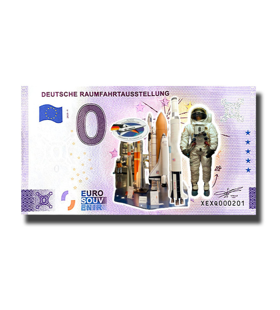 0 Euro Souvenir Banknote Deutsche Raumfahrtausstellung Colour Germany XEXQ 2023-1