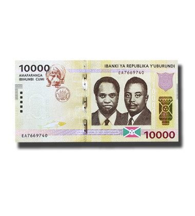 2015 Burundi 10000 Francs Banknote Uncirculated