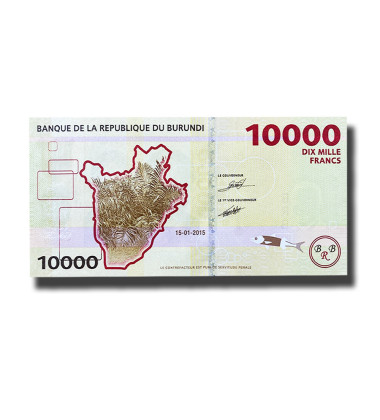 2015 Burundi 10000 Francs Banknote Uncirculated