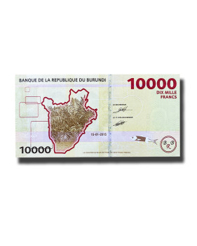 2015 Burundi 10000 Francs Banknote Uncirculated