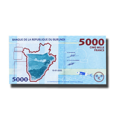 2015 Burundi 5000 Francs Banknote Uncirculated