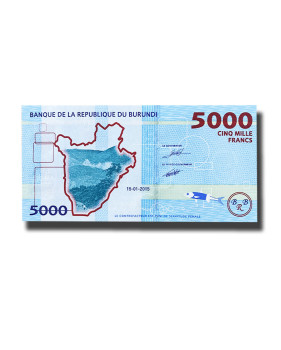 2015 Burundi 5000 Francs Banknote Uncirculated