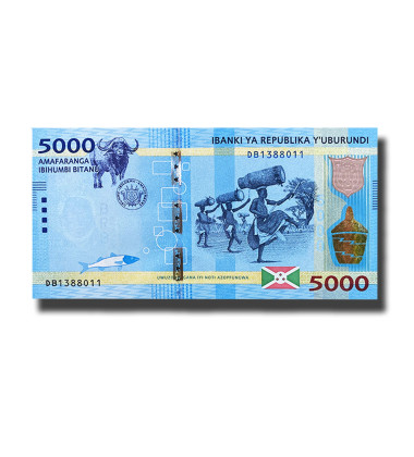 2015 Burundi 5000 Francs Banknote Uncirculated