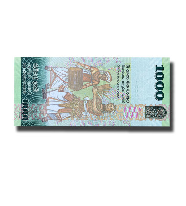 2019 Sri Lanka 1000 Rupees Banknote Ramboda Tunnel, New Design, P-127e Uncirculated