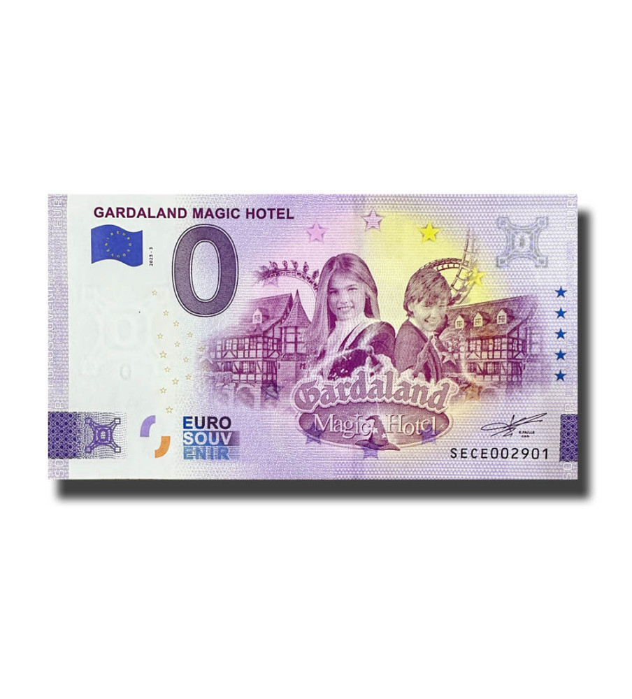 0 Euro Souvenir Banknote Gardaland Magic Hotel Italy SECE 2023-3