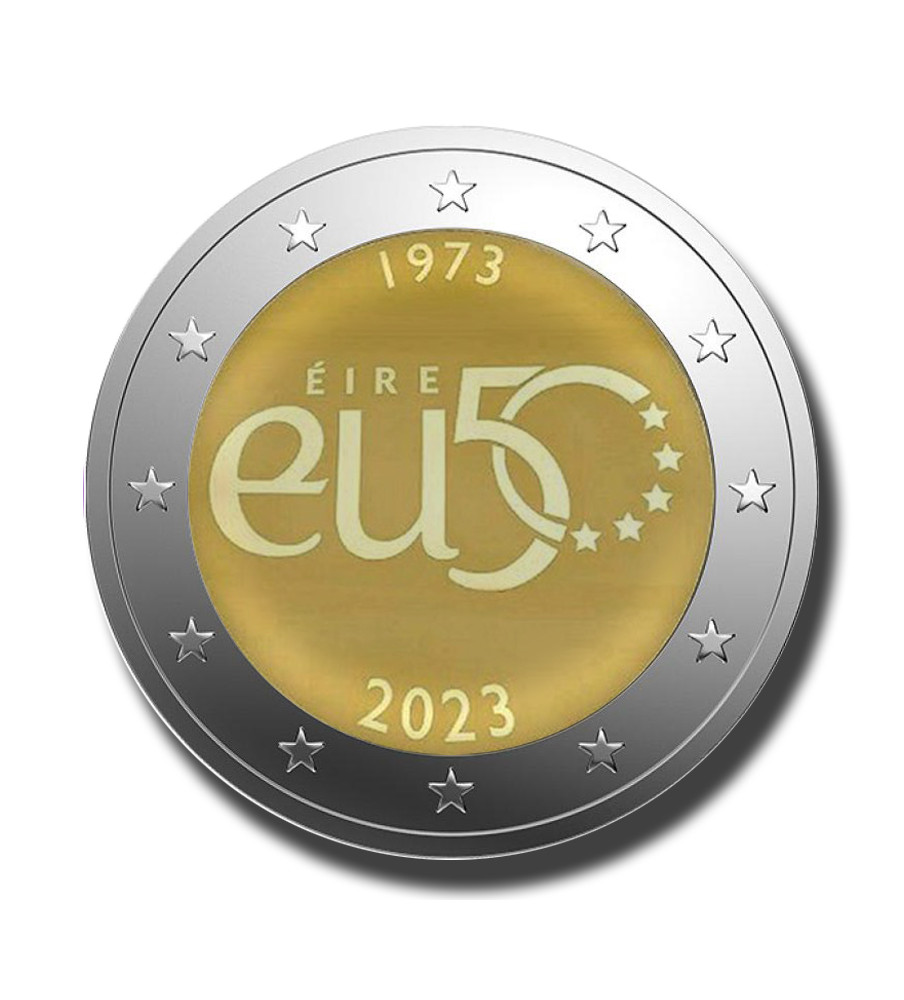 2023 Ireland 50th Anniversary Of EU Membership 2 Euro Coin