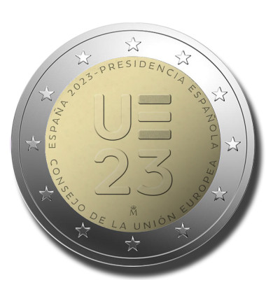 2023 Spain Spanish Presidency Of The Council Of The EU 2 Euro Coin