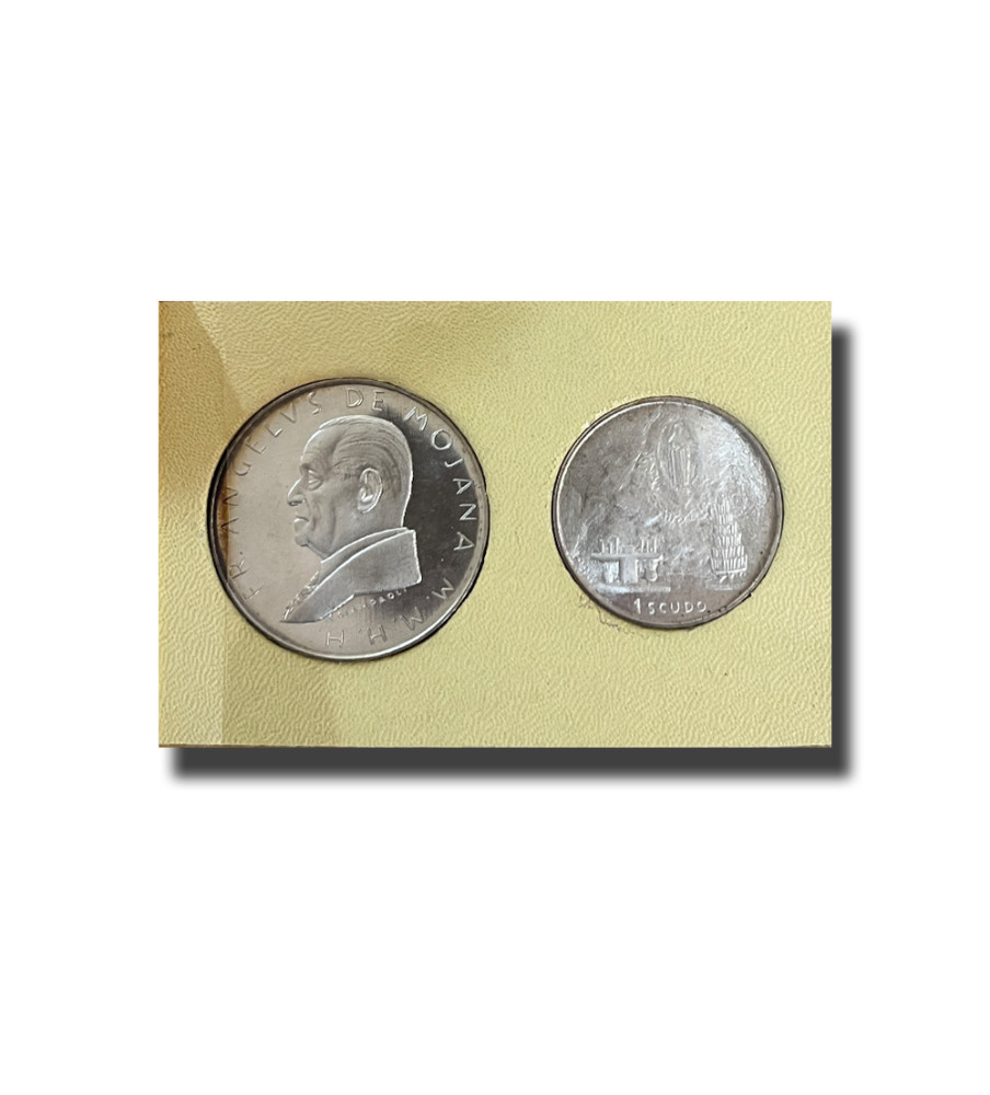1986 Malta SMOM Silver Coin Set of 2 Order of Malta in Red Folder