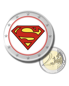 2 Euro Coloured Coin Superhero - Superman