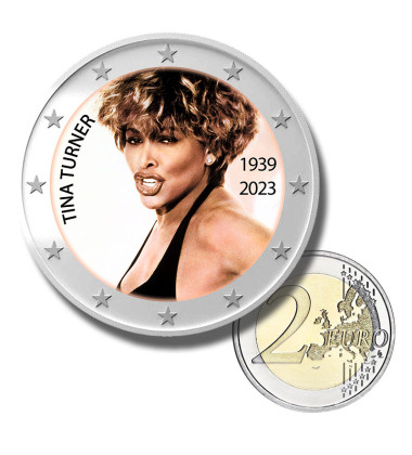 2 Euro Coloured Coin Tina Turner