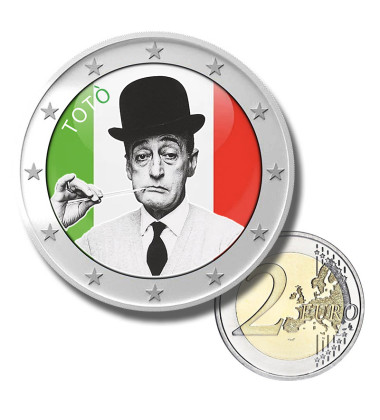 2 Euro Coloured Coin Toto