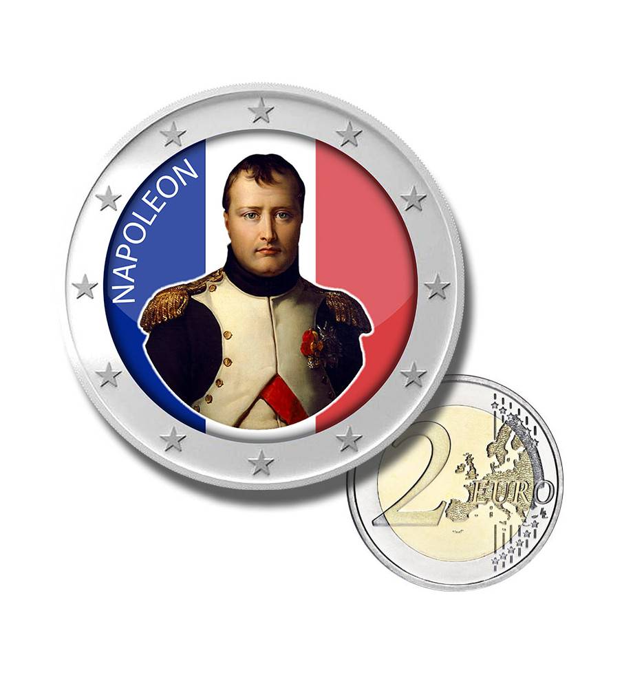 2 Euro Coloured Coin Napoleon Bonaparte