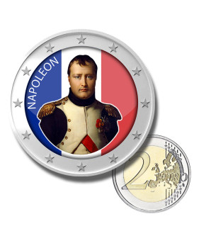 2 Euro Coloured Coin Napoleon Bonaparte