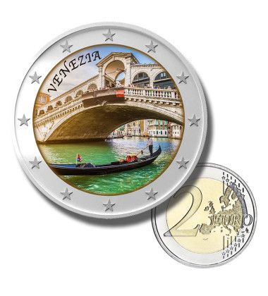 2 Euro Coloured Coin Venezia